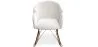 Rocking Armchair with Armrests - Upholstered in Boucle Fabric - Freia image 7