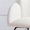 Buy Rocking Armchair with Armrests - Upholstered in Boucle Fabric - Freia White 60334 with a guarantee