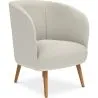 Armchair with Armrests - Upholstered in Boucle Fabric - Wesna image 7
