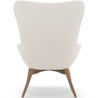 Buy  Armchair with Footrest - Upholstered in Bouclé Fabric - Huda White 60336 in the Europe