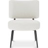 Buy Armchair Upholstered in Bouclé Fabric - Jerna White 60337 - prices