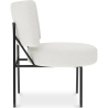 Buy Armchair Upholstered in Bouclé Fabric - Jerna White 60337 at Privatefloor