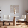 Buy White boucle upholstered dining chair - Jerna White 60337 - in the EU