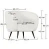 Armchair with Armrests - Upholstered in Boucle Fabric - Nuba image 7