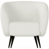 Buy Armchair with Armrests - Upholstered in Boucle Fabric - Nuba White 60338 - in the EU