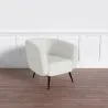 Armchair with Armrests - Upholstered in Boucle Fabric - Nuba image 7