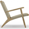 Buy Accent Armchair, Boho Style, Wood and Cotton - Lueb Natural wood 60344 at Privatefloor