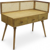 Buy Desk in Cannage Design, Mango and Oak - Oka Natural wood 60348 - prices
