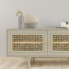 Buy Media unit in vintage style with rattan - Opa Natural wood 60351 at Privatefloor