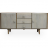 Buy Wooden sideboard in vintage style - Cina  Natural wood 60359 - in the EU