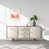Buy Wooden sideboard in vintage style - Cina  Natural wood 60359 home delivery
