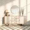 Buy Wooden sideboard in vintage style - Cina  Natural wood 60359 in the Europe