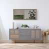 Buy Wooden Sideboard - Vintage Design - Dena Dark grey 60360 - in the EU
