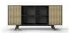 Natural Wood Sideboard - Vintage Design - Black - Edan image 7