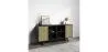 Natural Wood Sideboard - Vintage Design - Black - Edan image 7