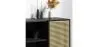 Natural Wood Sideboard - Vintage Design - Black - Edan image 7