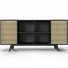Natural Wood Sideboard - Vintage Design - Black - Edan image 7