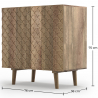 Buy Natural Wood Sideboard - Boho Bali Design - Scarp Natural wood 60364 - in the EU