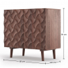 Buy Wooden Sideboard - Boho Bali Design - Charn Natural wood 60371 - in the EU