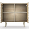 Buy Wooden Sideboard - Boho Bali Design - White - Rena White 60373 at Privatefloor