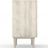 Buy Wooden Sideboard - Boho Bali Design - White - Rena White 60373 in the Europe