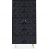 Buy Design Storage Cabinet, Wood and Metal - Vintra  Black 60384 - in the EU