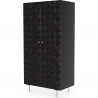 Buy Design Storage Cabinet, Wood and Metal - Vintra  Black 60384 - prices