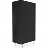 Buy Design Storage Cabinet, Wood and Metal - Vintra  Black 60384 in the Europe