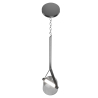 Buy Ceiling Lamp - Pendant Lamp - Leather and Glass - Bim Smoke 60390 - prices