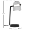 Buy Table lamp in modern design, smoked glass - Bim Smoke 60392 with a guarantee