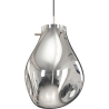 Buy Glass Ceiling Lamp - Design Pendant Lamp - Vera Silver 60395 at Privatefloor