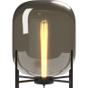 Buy Glass floor lamp in modern design, metal and glass - Grau - 140cm Amber 60400 in the Europe