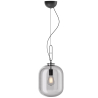 Buy Glass pendant light in modern design, metal and glass - Grau - small Smoke 60401 - prices