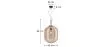 Crystal Ceiling Lamp - Pendant Lamp - Large - Grau image 7