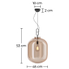 Buy Crystal Ceiling Lamp - Pendant Lamp - Large - Grau Amber 60403 with a guarantee