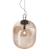 Buy Glass pendant light in modern design, metal and glass - Grau - Big Amber 60403 at Privatefloor