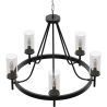 Buy Chandelier Ceiling Lamp Vintage Style in Metal - Loney Black 60406 home delivery