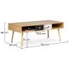 Wooden coffee table - Scandinavian Design - Miua image 7