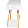 Buy Wooden Desk with Drawers - Scandinavian Design - Pius White 60412 in the Europe
