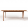Buy Scandinavian style extendable dining table in wood 160/200CM - Blow Natural wood 60413 in the Europe