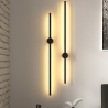 Buy Wall Lamp - Metal Bar - LED 80cm - Hernel Black 60421 - in the EU
