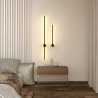 Buy Aluminum stick wall light in modern design, 100cm - Hernel Black 60422 - in the EU