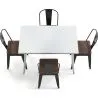 Pack Dining Table and 4 Dining Chairs Industrial Design - New Edition - Bistrot Stylix image 7