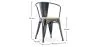 Pack Dining Table and 4 Dining Chairs with Armrests Industrial Design - New Edition - Bistrot Stylix image 7