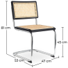 Buy Dining Chair - Vintage Design - Wood & Rattan - Bruna Natural 60450 - prices