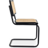 Buy Dining Chair - Vintage Design - Wood and Natural Rattan - Black - Bastral Black 60451 Home delivery