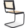 Buy Dining Chair - Vintage Design - Wood and Natural Rattan - Black - Bastral Black 60451 with a guarantee