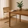 Dining Chair with Armrests - Vintage Design - Wood and Rattan - Bruna image 7