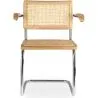 Dining Chair with Armrests - Vintage Design - Wood and Rattan - Bruna image 7