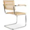 Dining Chair with Armrests - Vintage Design - Wood and Rattan - Bruna image 7